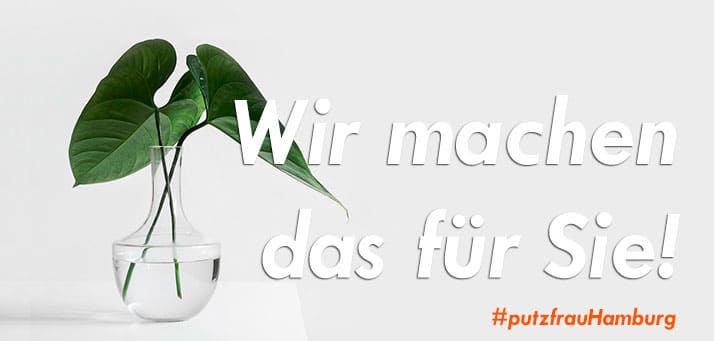 Wir machen das für Sie! #putzfrauHamburg