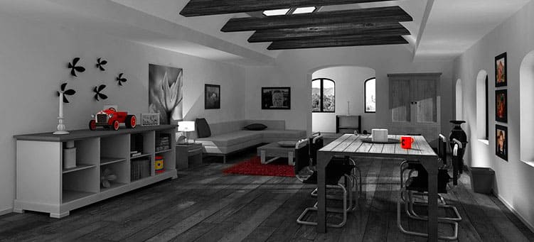 offener Wohn- Essbereich im Dachgeschoss  - Putzfrau Hamburg-Brunsmark