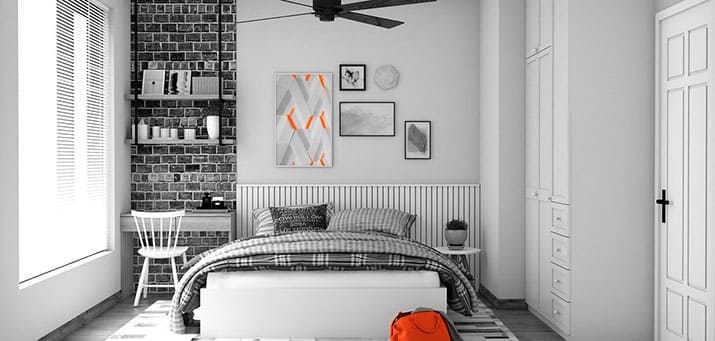 Sauberes und aufgeräumtes Schlafzimmer durch kompetente Putzhilfe Pinneberg.